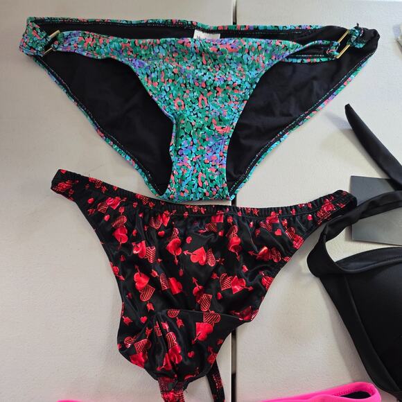 Colorful Swim Bundle Women's XL 7 Pieces 1 Tops & 6 Bottoms / 4 Are NWT - Picture 2 of 14